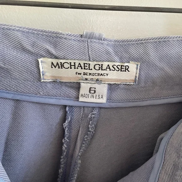 Michael Glasser for Democracy high-waist, pleated trousers, 90s! Classic! - Picture 2 of 9